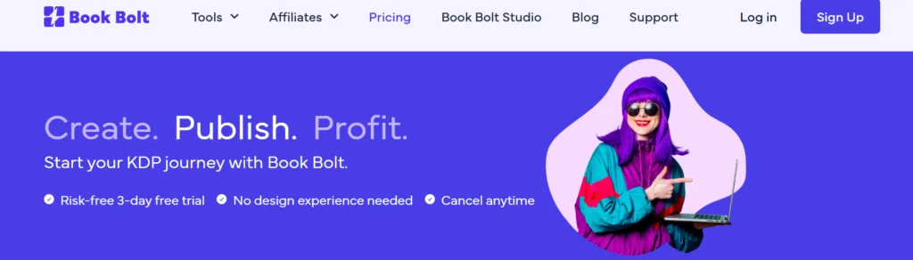 Book Bolt Studio interface showing puzzle design tools 2026
