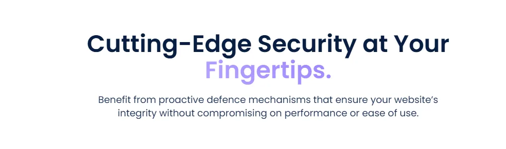 Signup for a cutting Edge Security for your business
