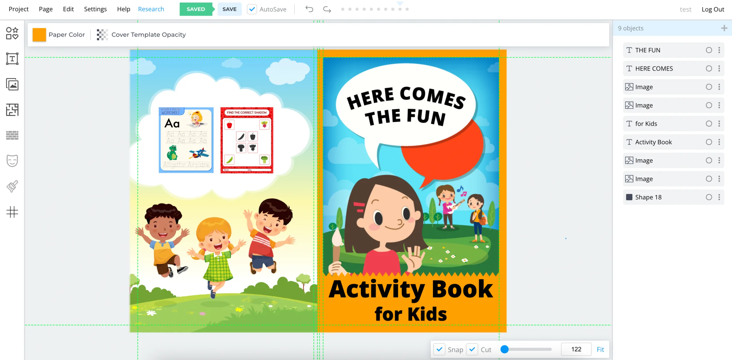 Book Bolt Cover Designer Interface