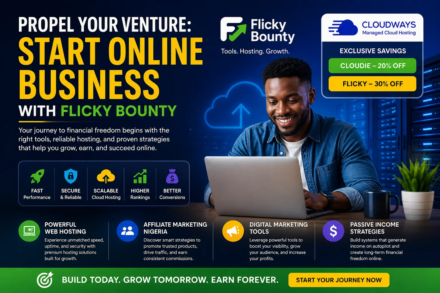 Start online business, Best web hosting Nigeria, affiliate marketing Nigeria